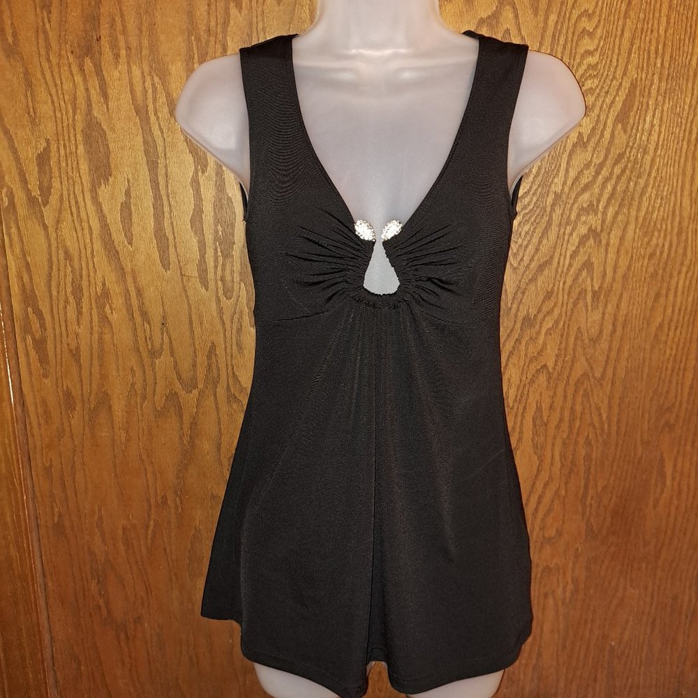 Charlotte Russe Sleeveless Black Top size Small